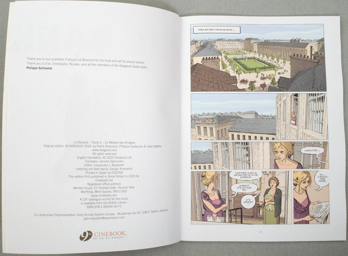 The Bank Volume 2: "Emigres Billion" Cinebook Paperback UK Comic Book by Boisserie/Guillaume/Maffre