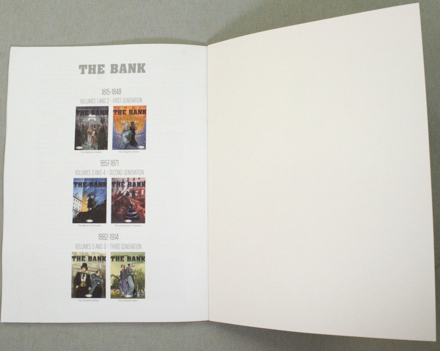 The Bank Volume 2: "Emigres Billion" Cinebook Paperback UK Comic Book by Boisserie/Guillaume/Maffre