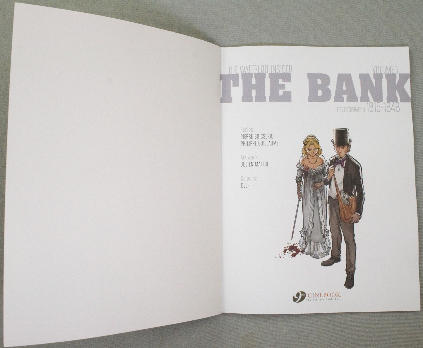 The Bank Volume 1: "Waterloo Insider" Cinebook Paperback UK Comic Book by Boisserie/Guillaume/Maffre