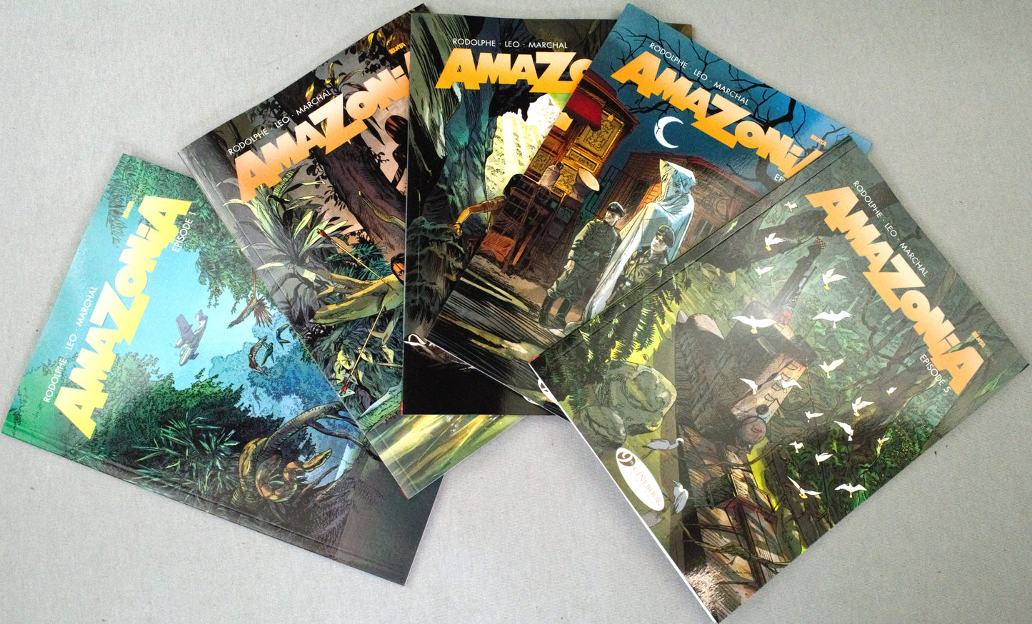 Amazonia Episodes 1-5 Comic Books: Cinebook UK Paperback Editions FULL SET