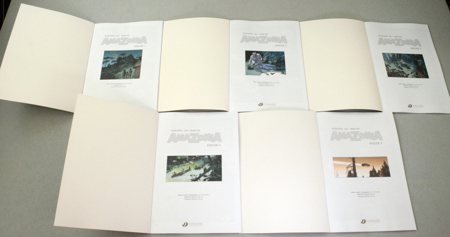 Amazonia Episodes 1-5 Comic Books: Cinebook UK Paperback Editions FULL SET