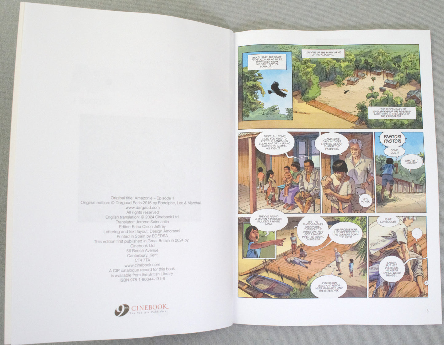 Amazonia Episode 1: Cinebook Paperback UK Comic Book by Rodolphe/Leo/Marchal