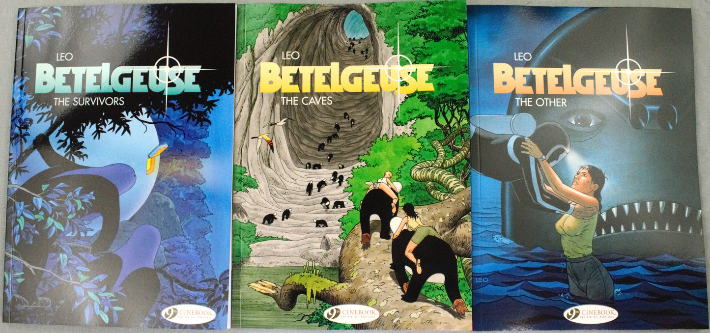 Leo Betelgeuse Volumes 1-3 Comic Books: Cinebook UK Paperback Editions FULL SET