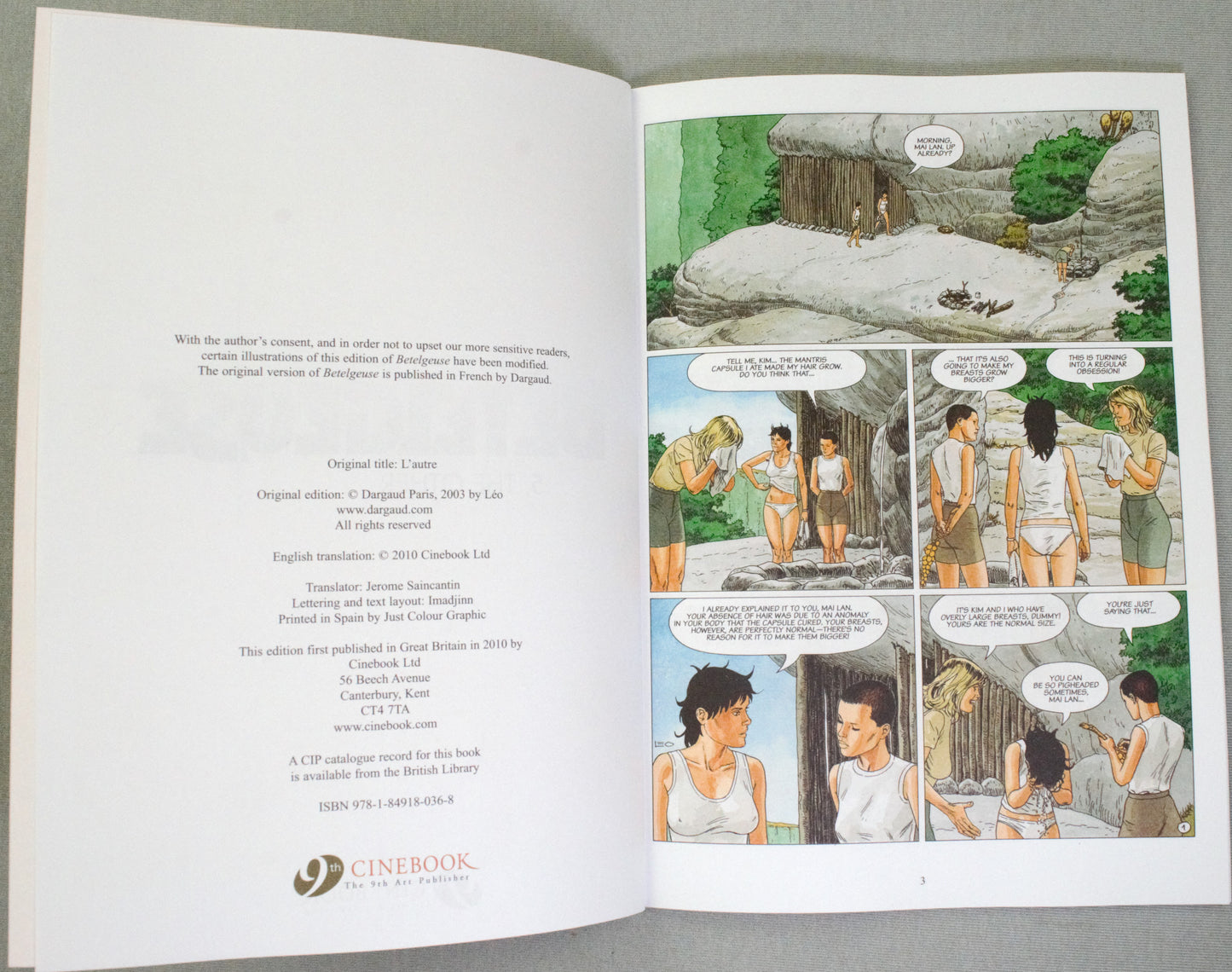 Leo Betelgeuse Volume 2: "The Caves" Cinebook Paperback UK Comic Book by Leo
