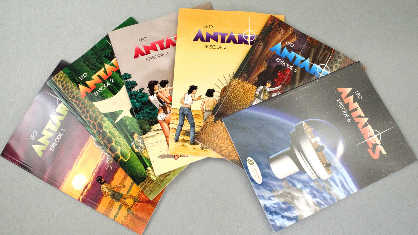 Leo Antares Episodes 1-6 Comic Books: Cinebook UK Paperback Editions FULL SET