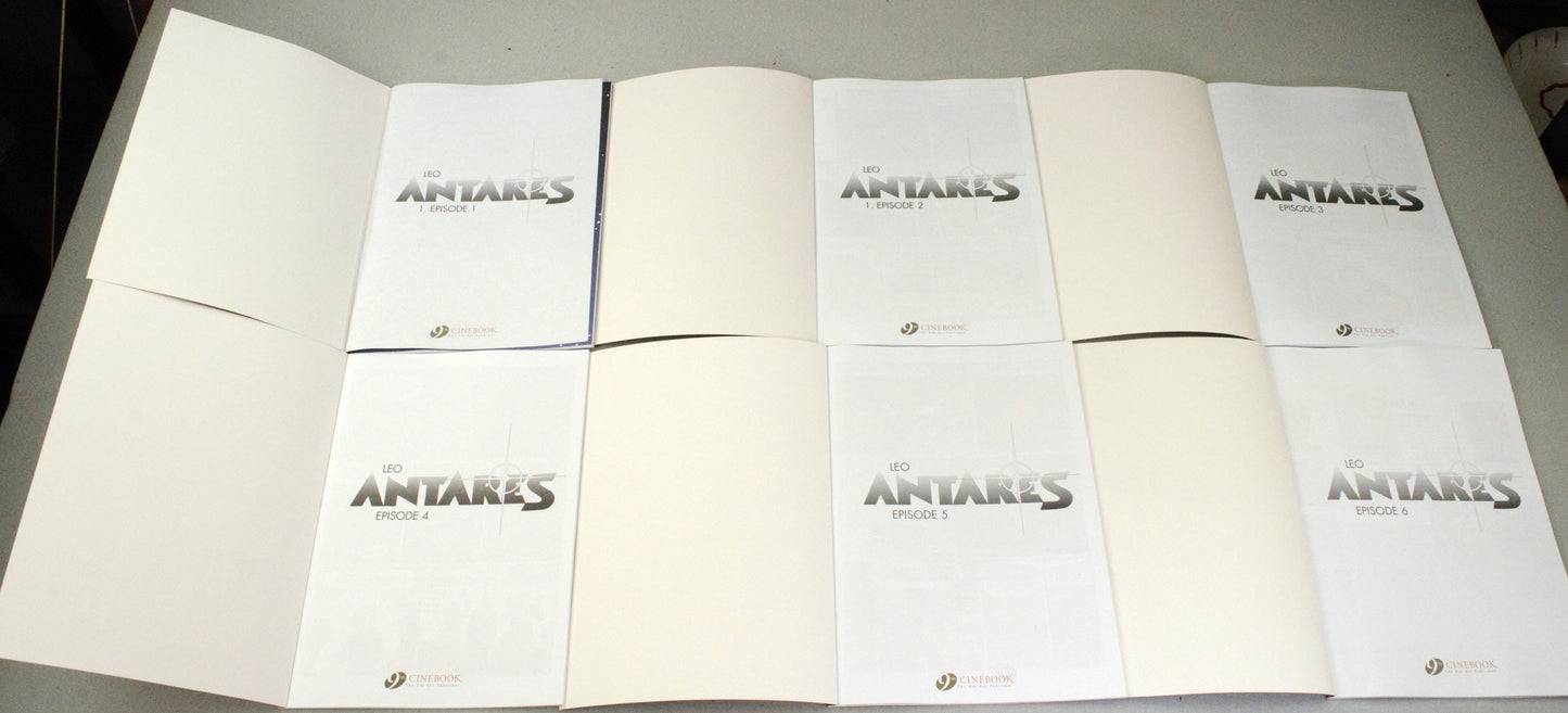 Leo Antares Episodes 1-6 Comic Books: Cinebook UK Paperback Editions FULL SET