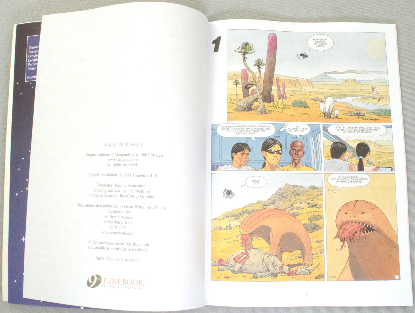Leo Antares Episode 1: Cinebook Paperback UK Comic Book by Leo