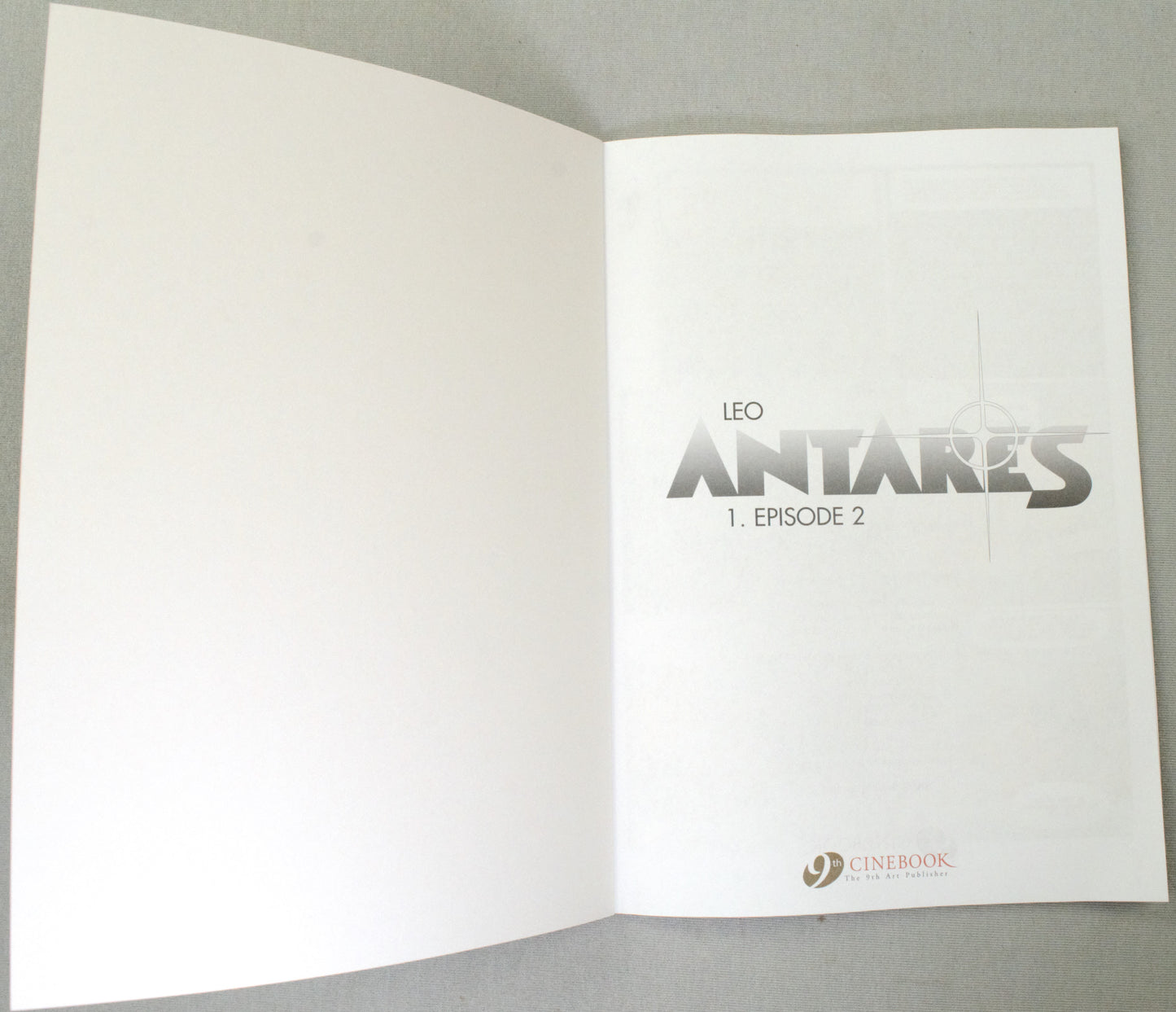 Leo Antares Episode 2: Cinebook Paperback UK Comic Book by Leo