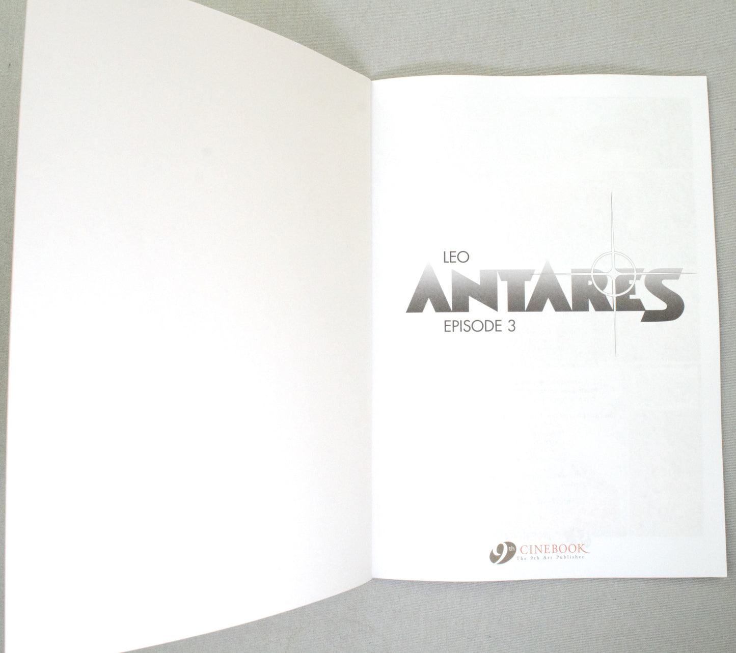 Leo Antares Episode 3: Cinebook Paperback UK Comic Book by Leo