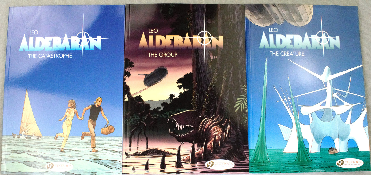 Leo Aldebaran Volumes 1-3: Cinebook Paperback UK Comic Books by Leo FULL SET