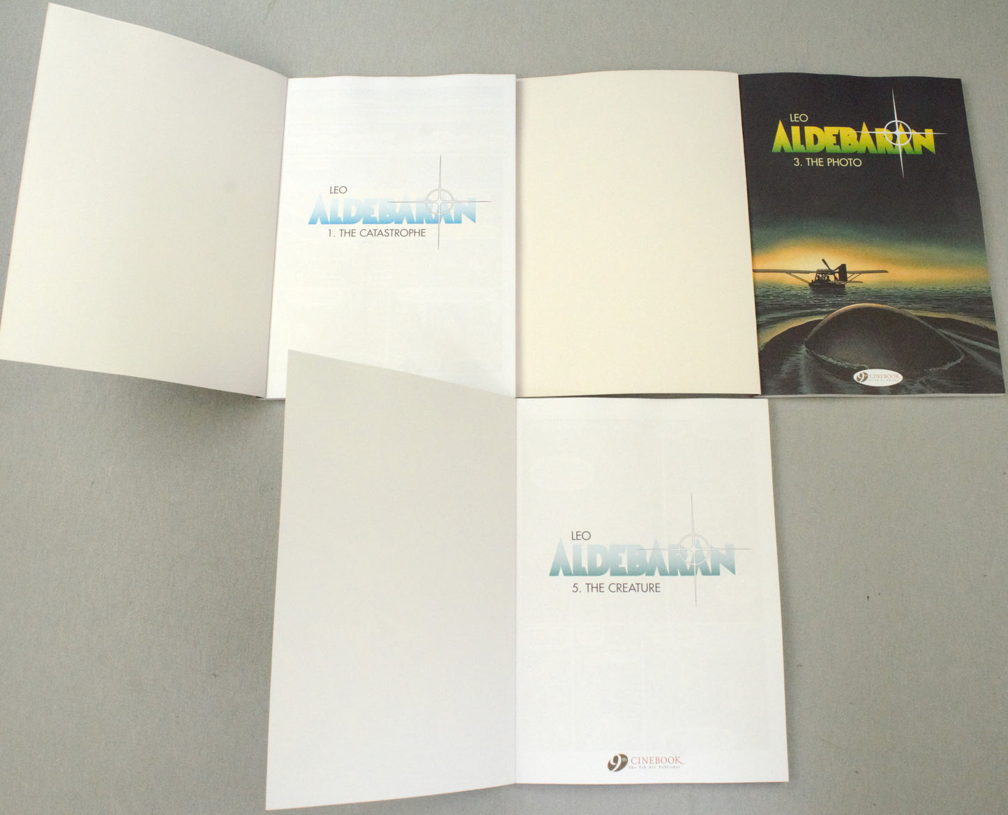 Leo Aldebaran Volumes 1-3: Cinebook Paperback UK Comic Books by Leo FULL SET