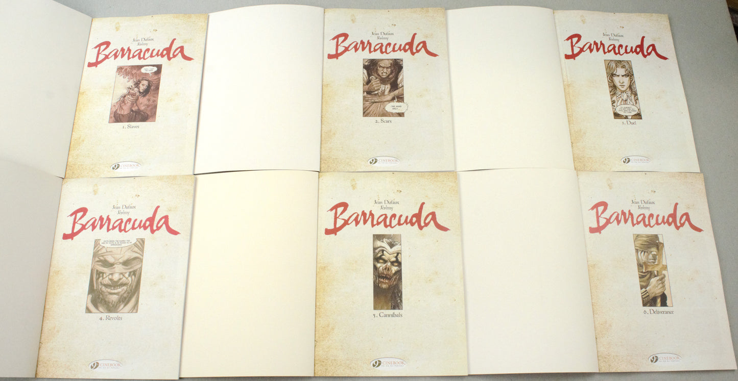 Barracuda Volumes 1-6: Cinebook Paperback UK Comic Books by Dufaux/Jérémy FULL SET