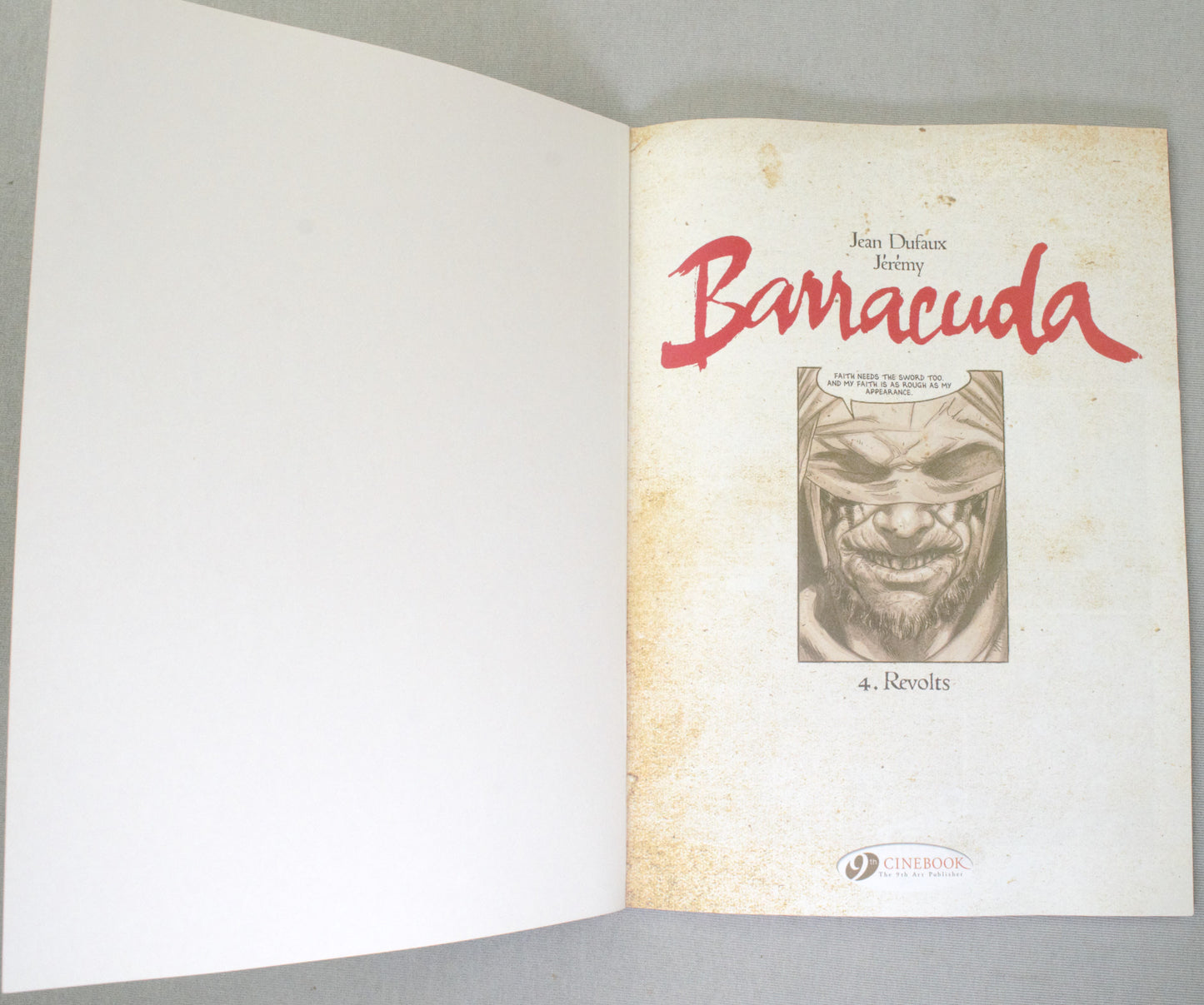 Barracuda Volume 4: "Revolts" Cinebook Paperback UK Comic Book by Dufaux/Jérémy