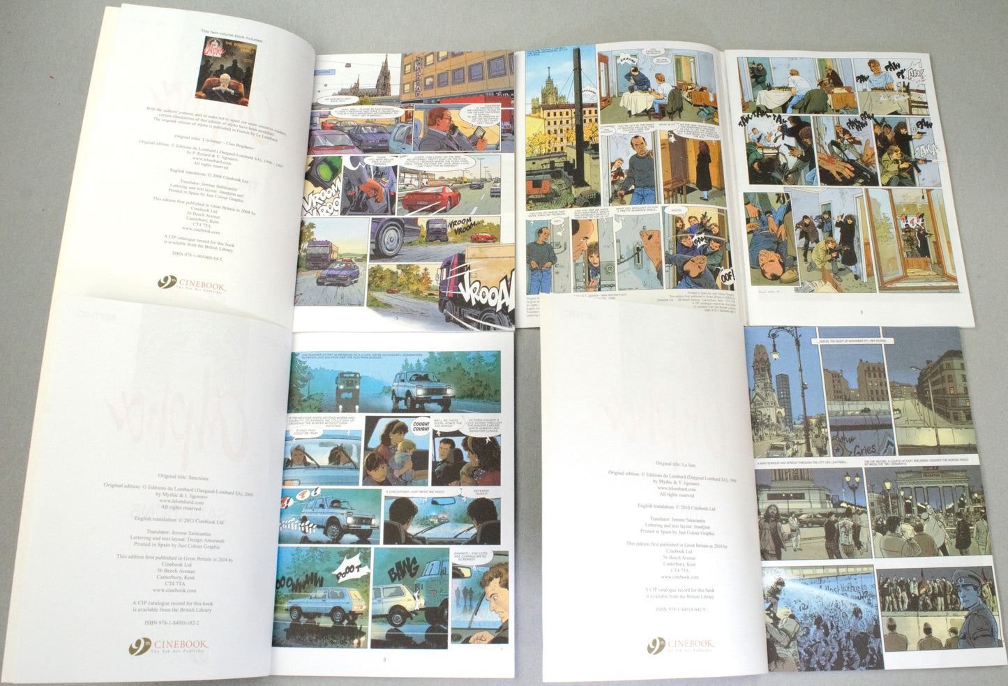 Alpha Volumes 1-4 Comic Books: Cinebook UK Paperback Editions FULL SET