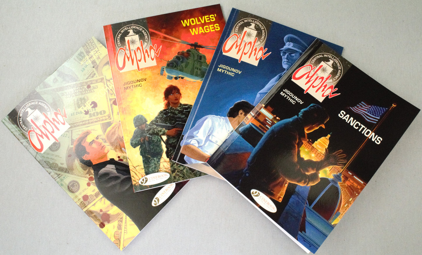 Alpha Volumes 1-4 Comic Books: Cinebook UK Paperback Editions FULL SET