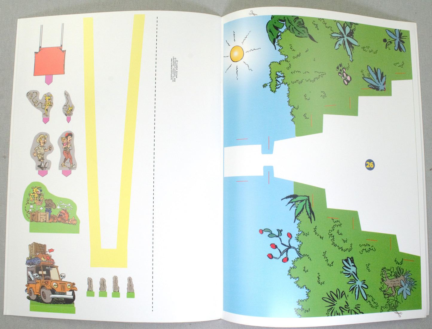 Marsupilami Diorama 3D A Monter La pyramide - Dargaud/Lomard 2016 Edition