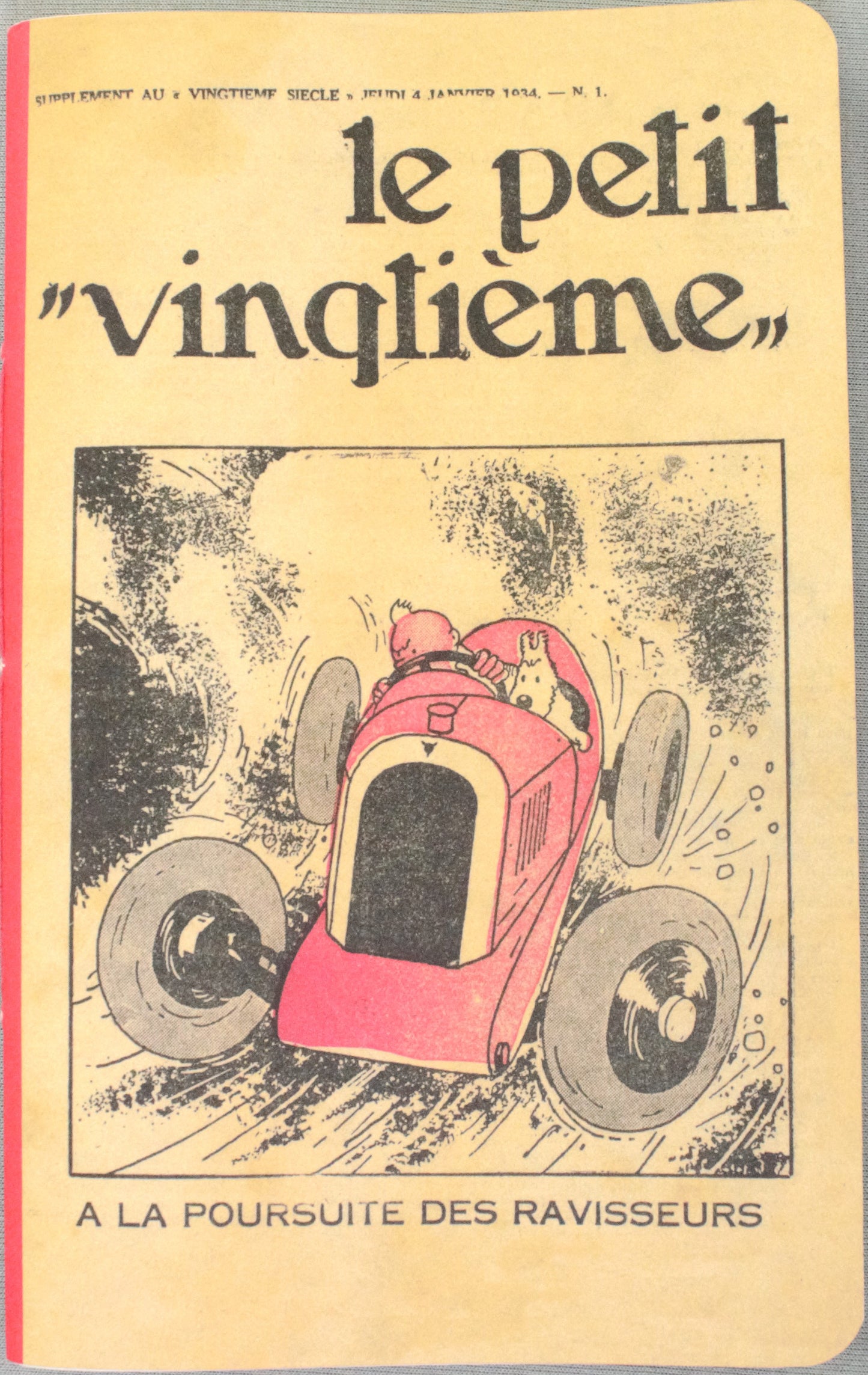 Le Petit Vingtieme Red Car: Moulinsart Tintin Notepads: A5