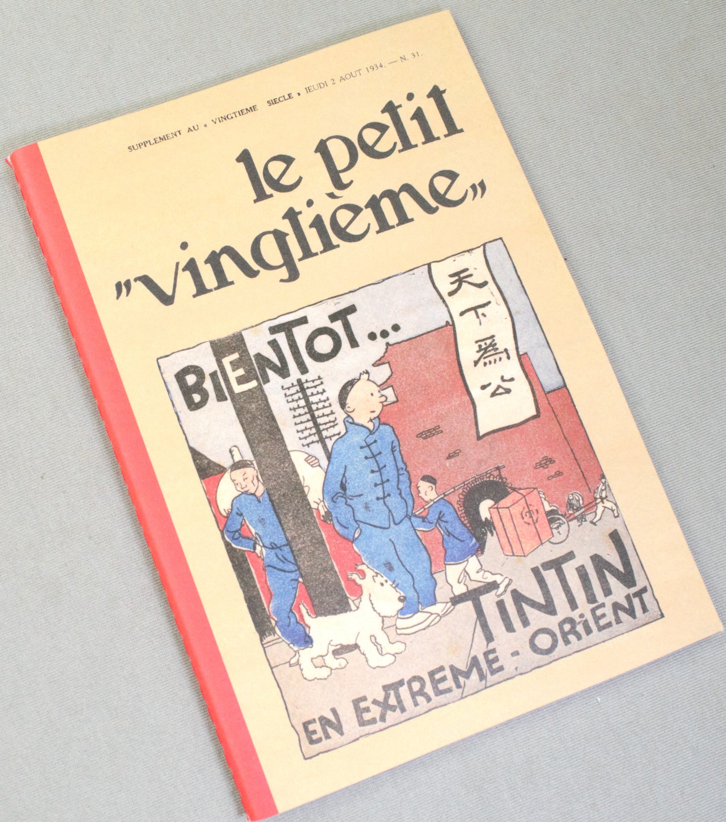 Le Petit Vingtieme "Bientot": Moulinsart Tintin Notepads: A5