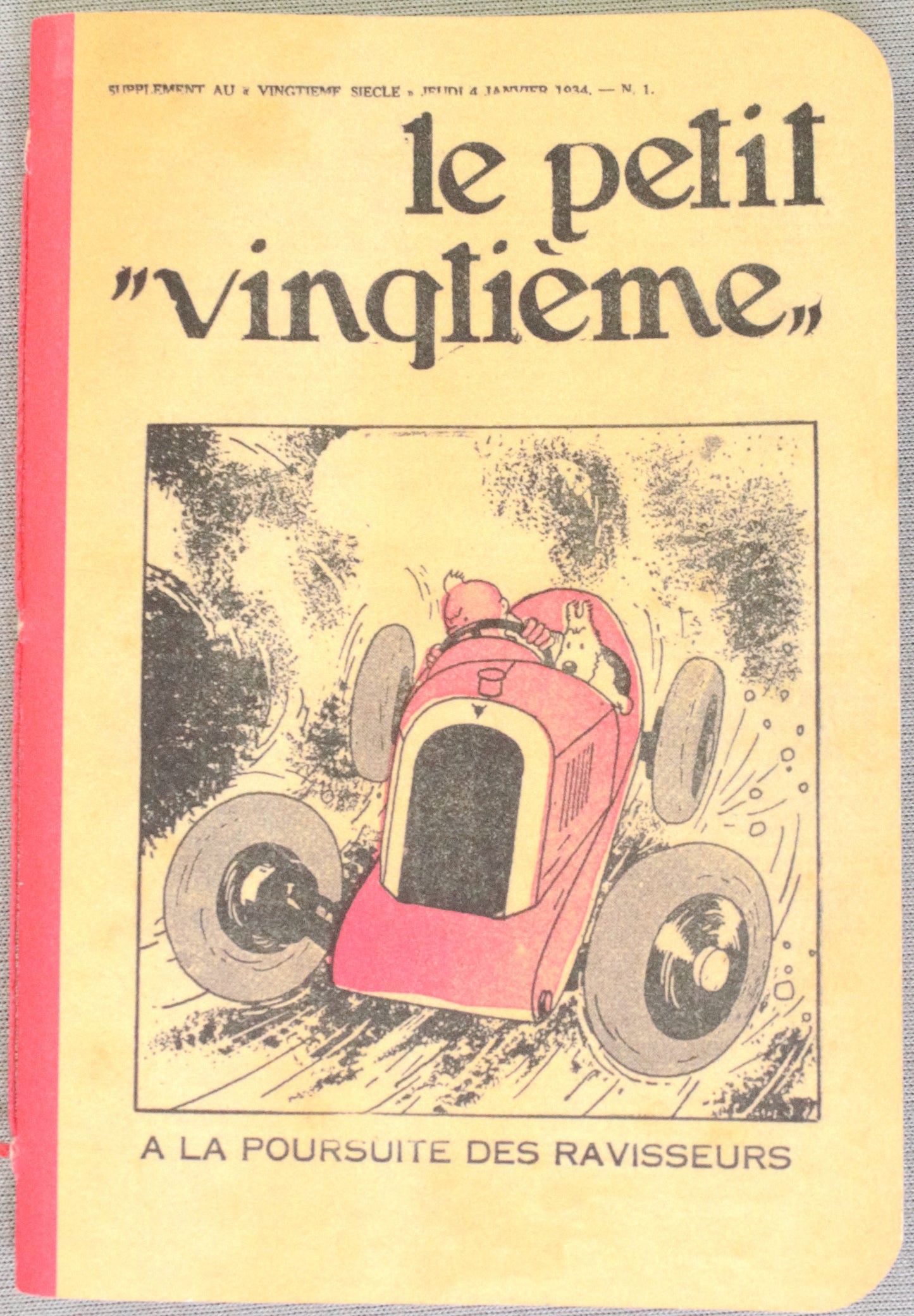 Le Petit Vingtieme Red Car: Moulinsart Tintin Notepads: A6