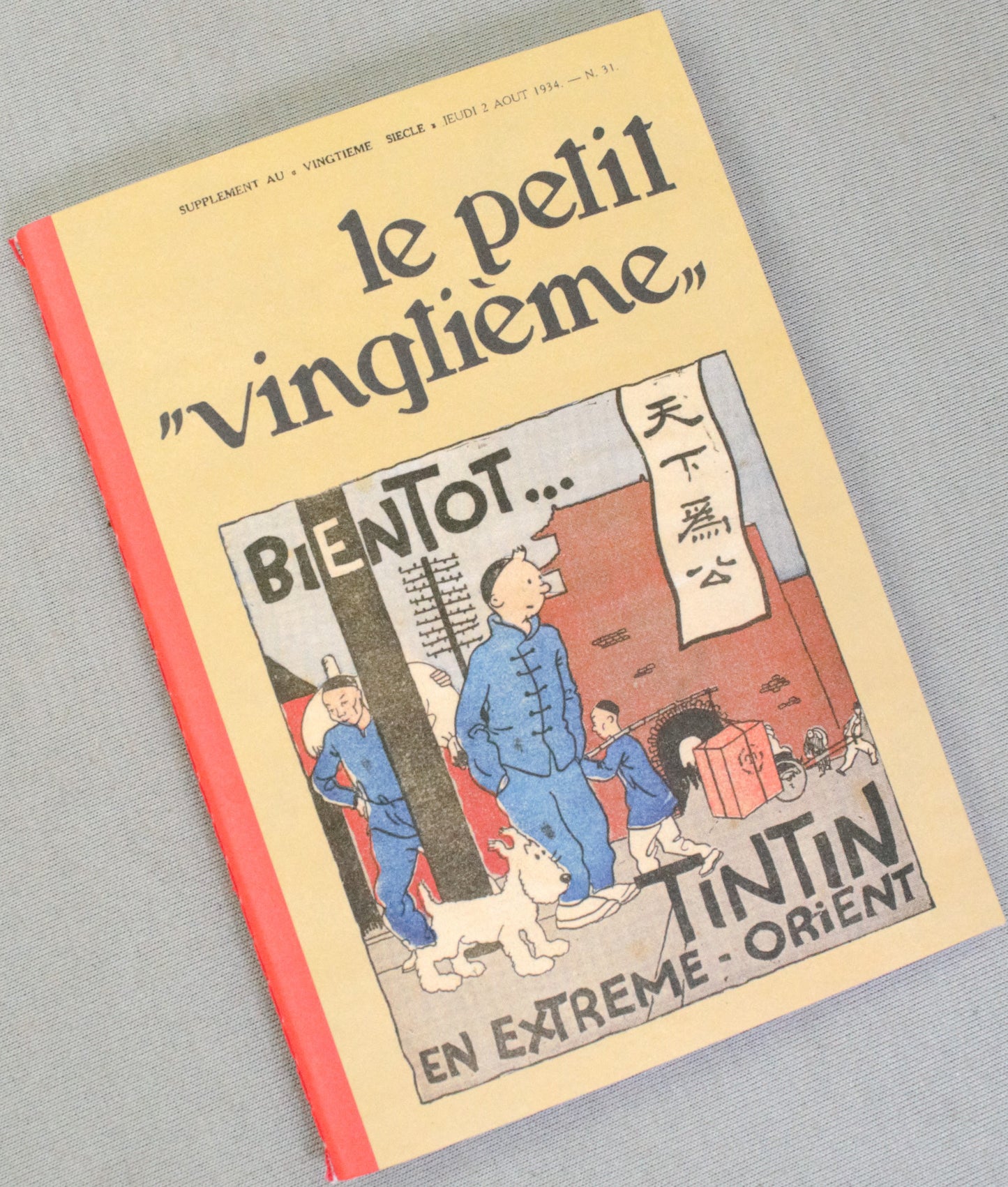 Le Petit Vingtieme "Bientot": Moulinsart Tintin Notepads: A6