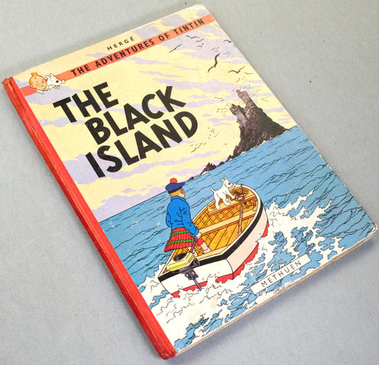 The Black Island: Methuen 1966 UK 1st Edition Hardback Tintin book by Herge EO