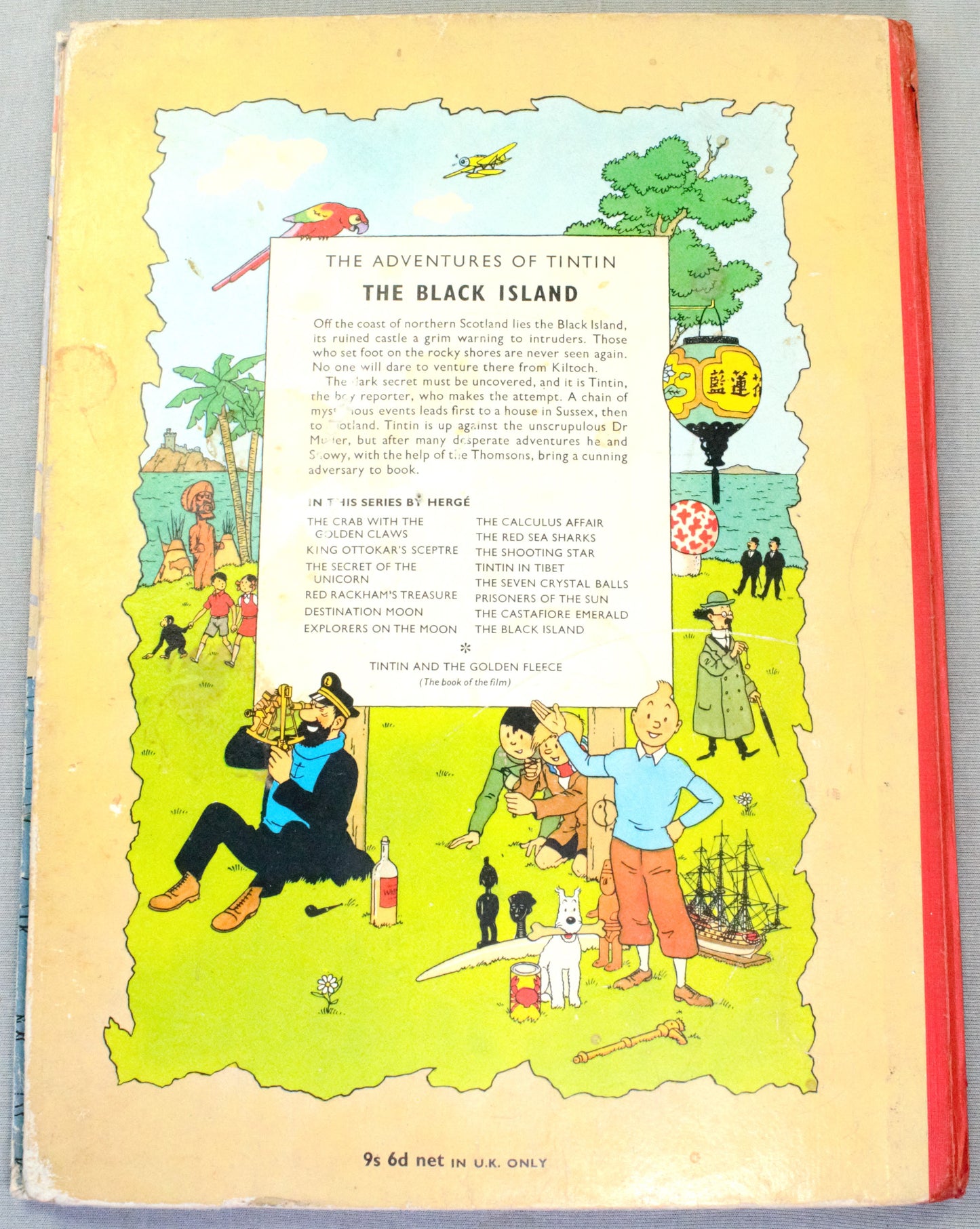 The Black Island: Methuen 1966 UK 1st Edition Hardback Tintin book by Herge EO
