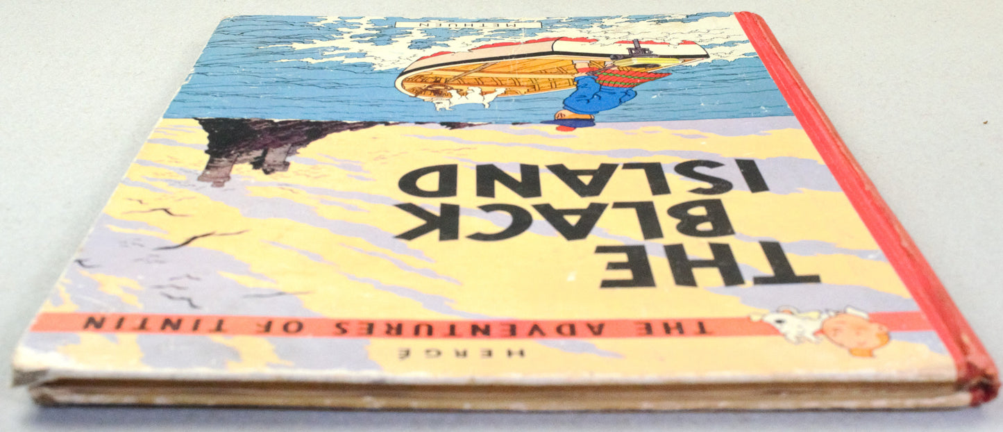 The Black Island: Methuen 1966 UK 1st Edition Hardback Tintin book by Herge EO