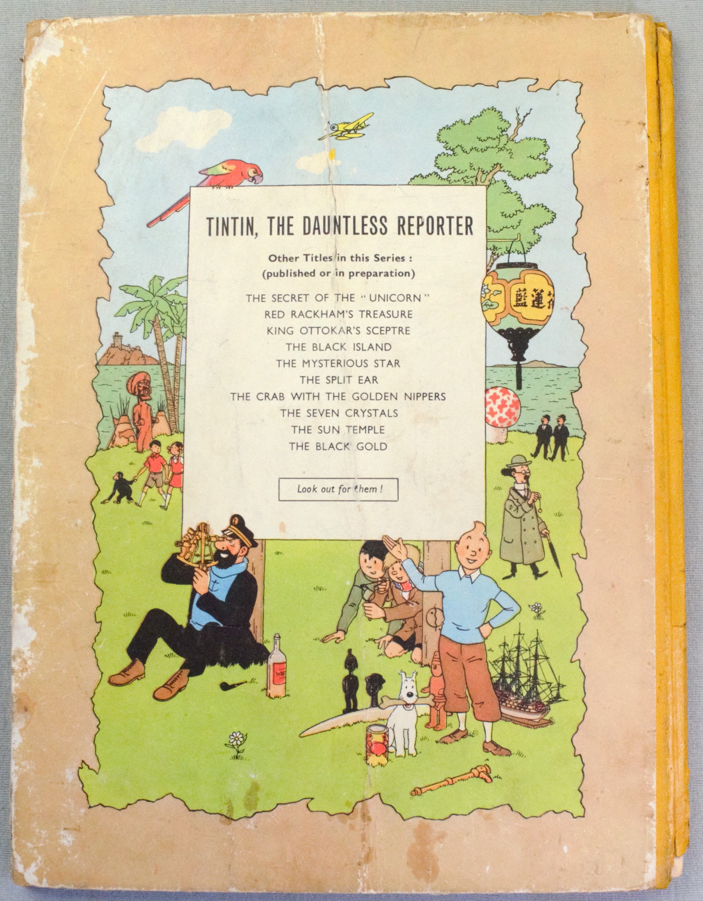 Red Rackhams Treasure: Rare 1952 Casterman 1st UK Medallion Edition HB Tintin Book EO