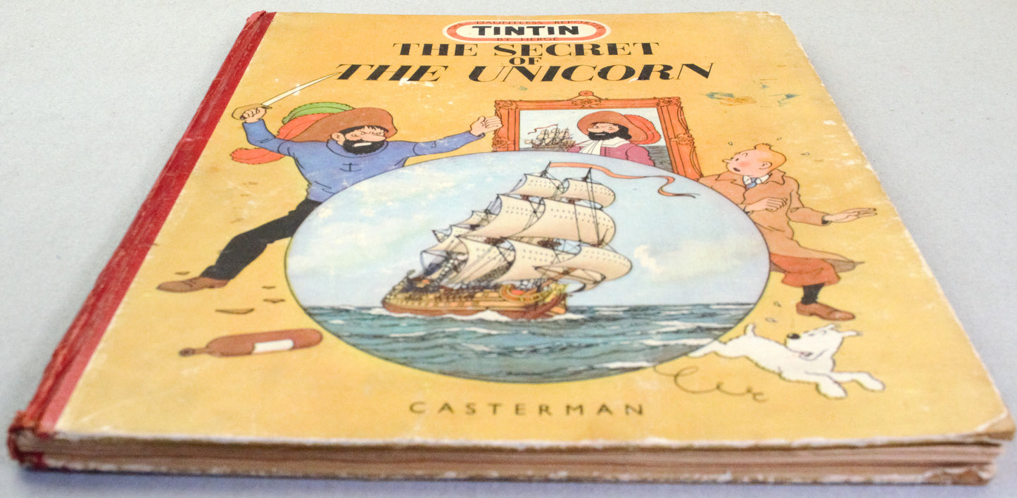 The Secret of the Unicorn: Rare 1952 Casterman 1st UK Medallion Edition HB Tintin Book EO
