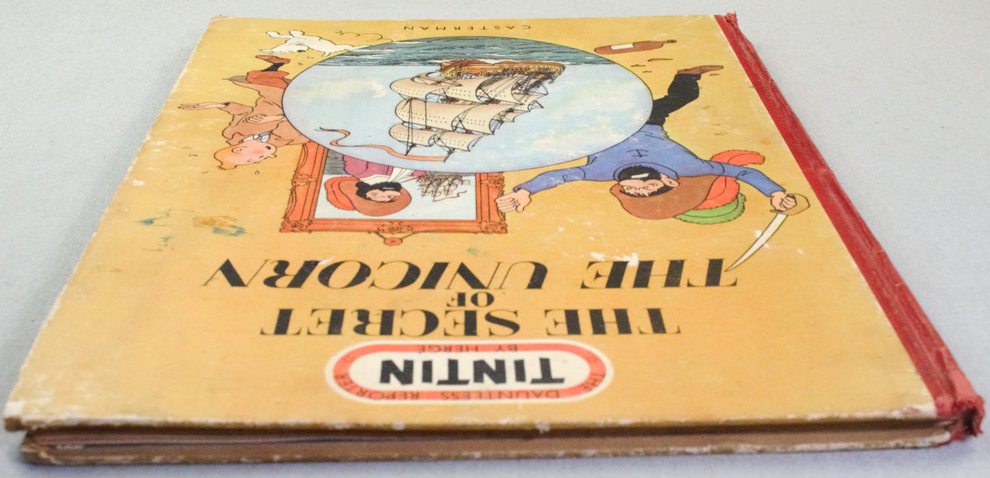 The Secret of the Unicorn: Rare 1952 Casterman 1st UK Medallion Edition HB Tintin Book EO