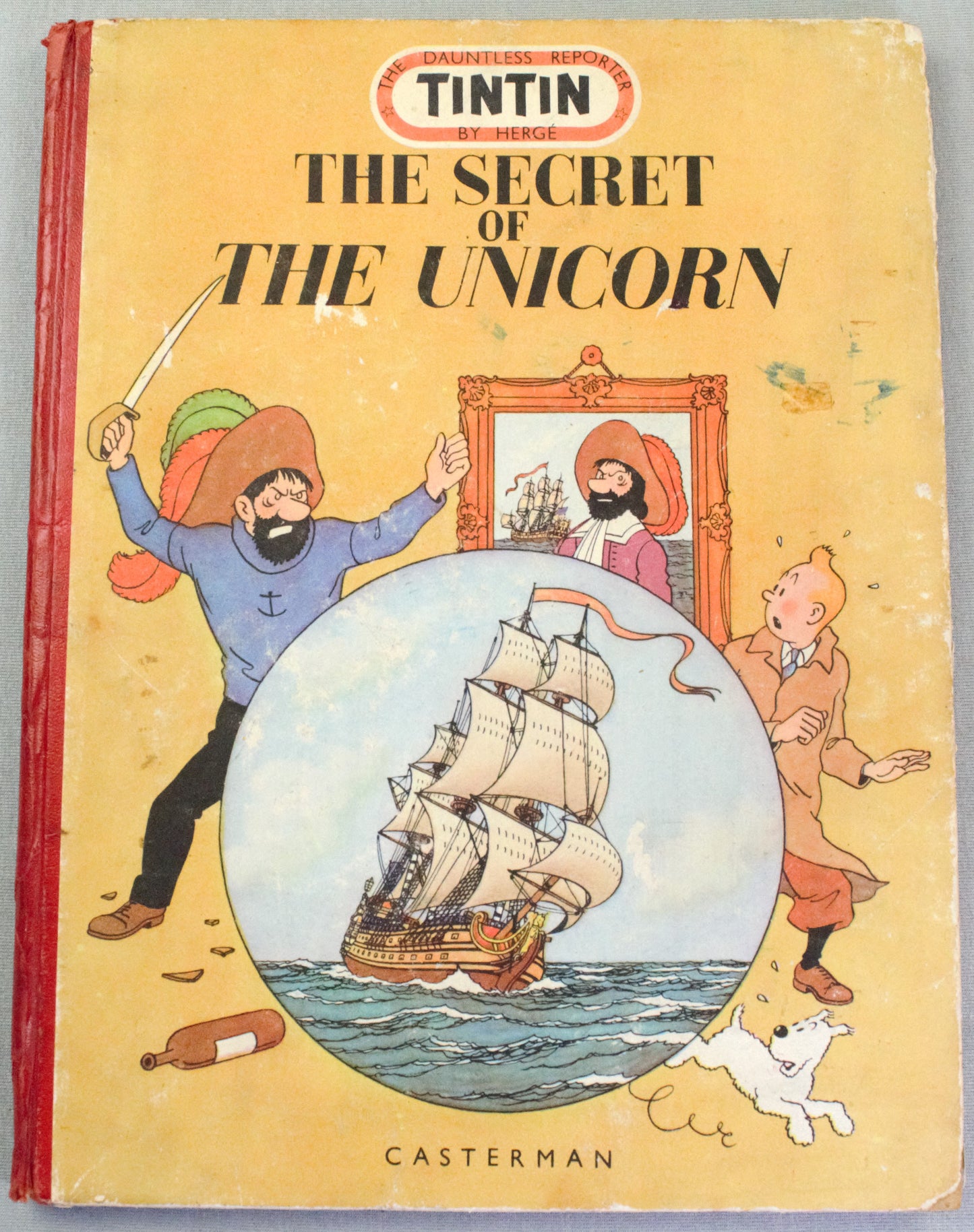 The Secret of the Unicorn: Rare 1952 Casterman 1st UK Medallion Edition HB Tintin Book EO