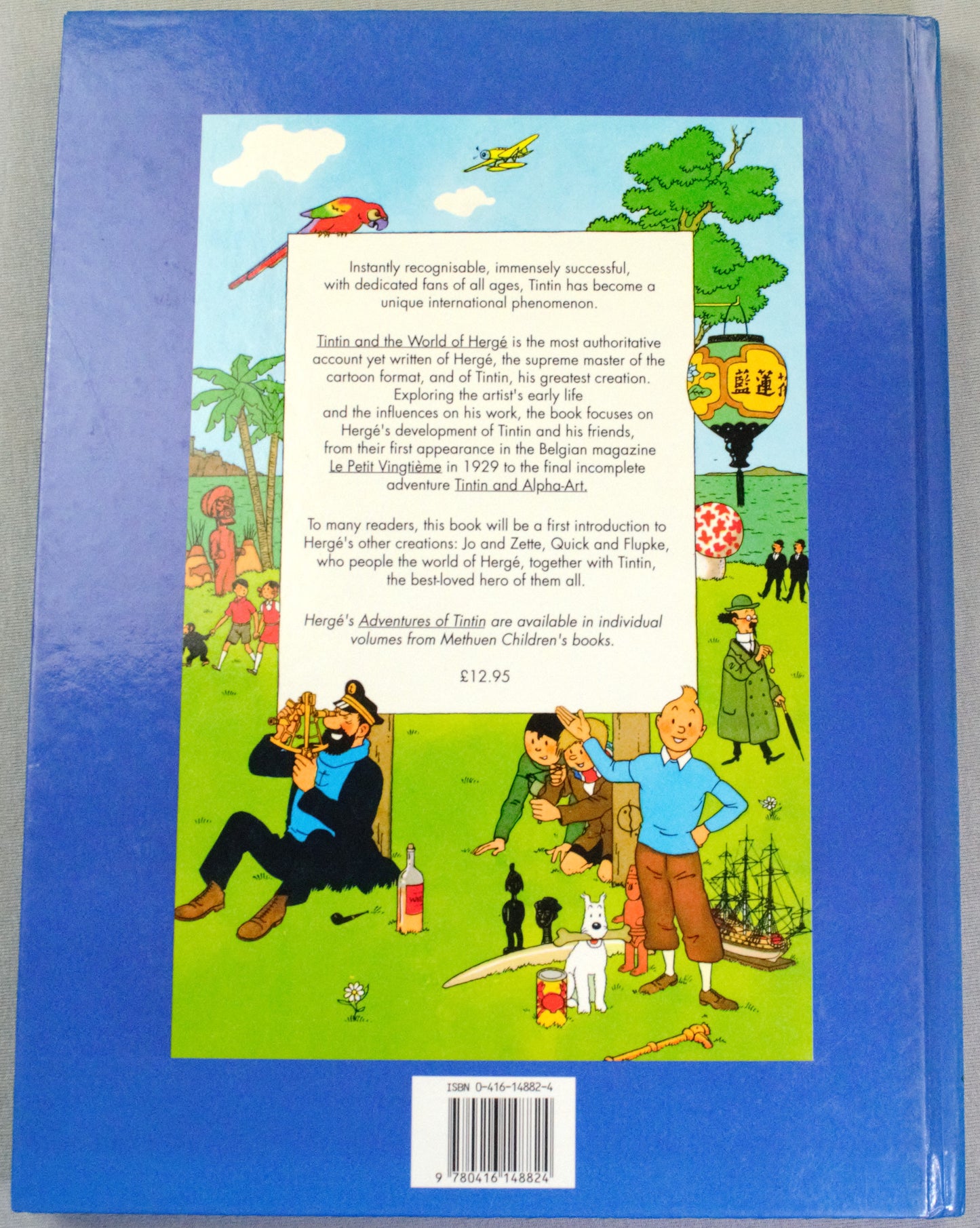 Tintin and the World of Hergé Methuen 1989 1st Edition Hardback book EO