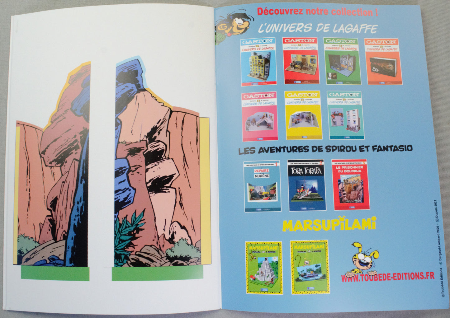 Spirou: The Prisoner of Buddha 3D Diorama de collection Toubédé Dupis 2020 Editions