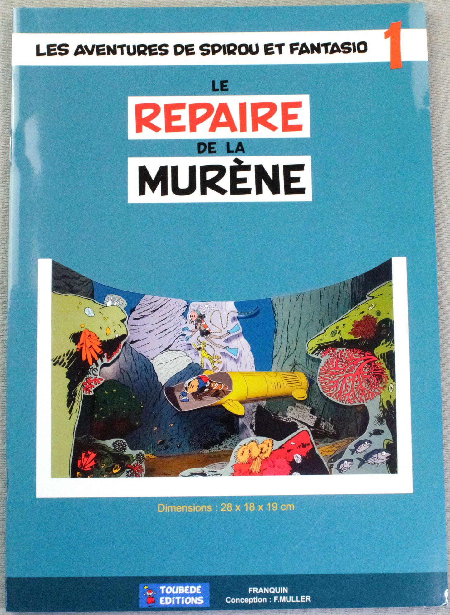Spirou: Le Repaire de la murène 3D Diorama de collection Toubédé Dupis 2017 Editions