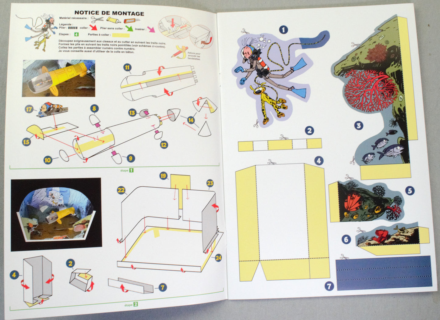 Spirou: Le Repaire de la murène 3D Diorama de collection Toubédé Dupis 2017 Editions