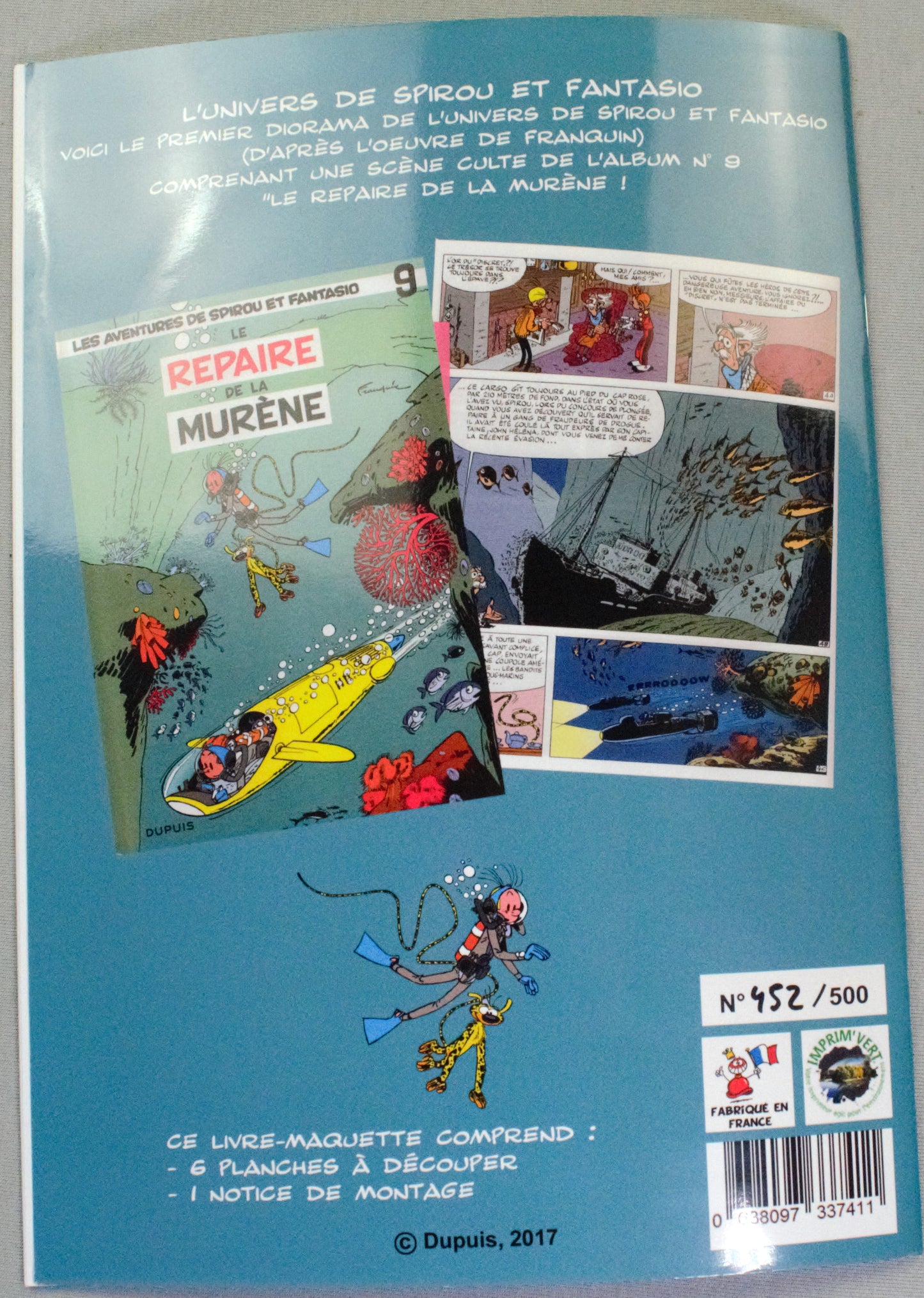 Spirou: Le Repaire de la murène 3D Diorama de collection Toubédé Dupis 2017 Editions
