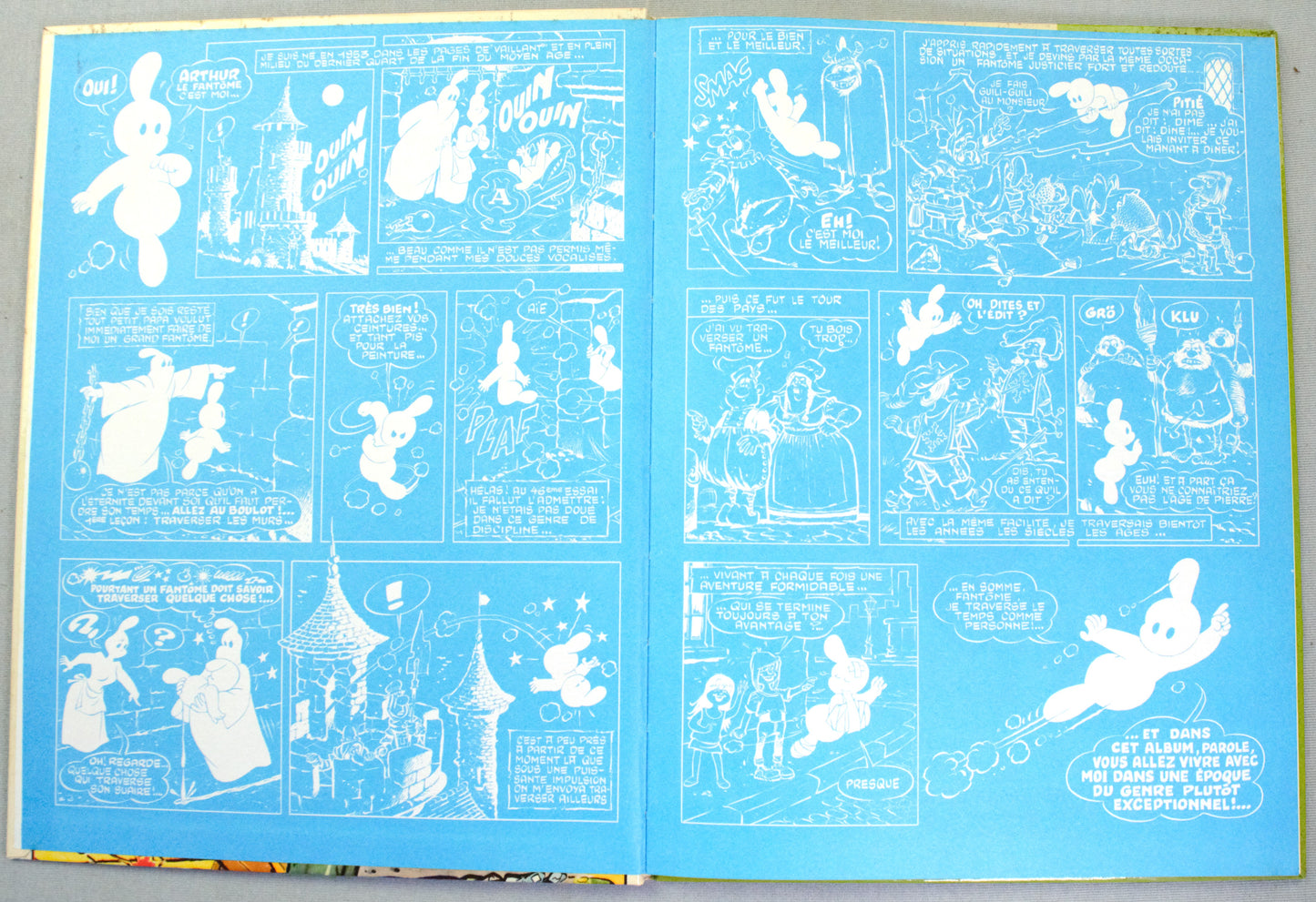 Arthur Le Fantome et Les Incorruptibles Comic Book - 1975 French Hardback 1st Edition Du Kangourou Cézard
