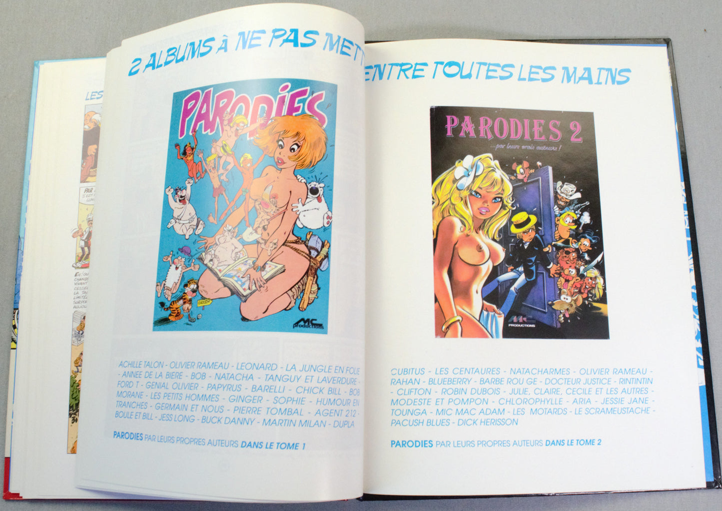 Parodies Vingt Ans Apres Comic Book - Hardback Soleil 1990 French Edition