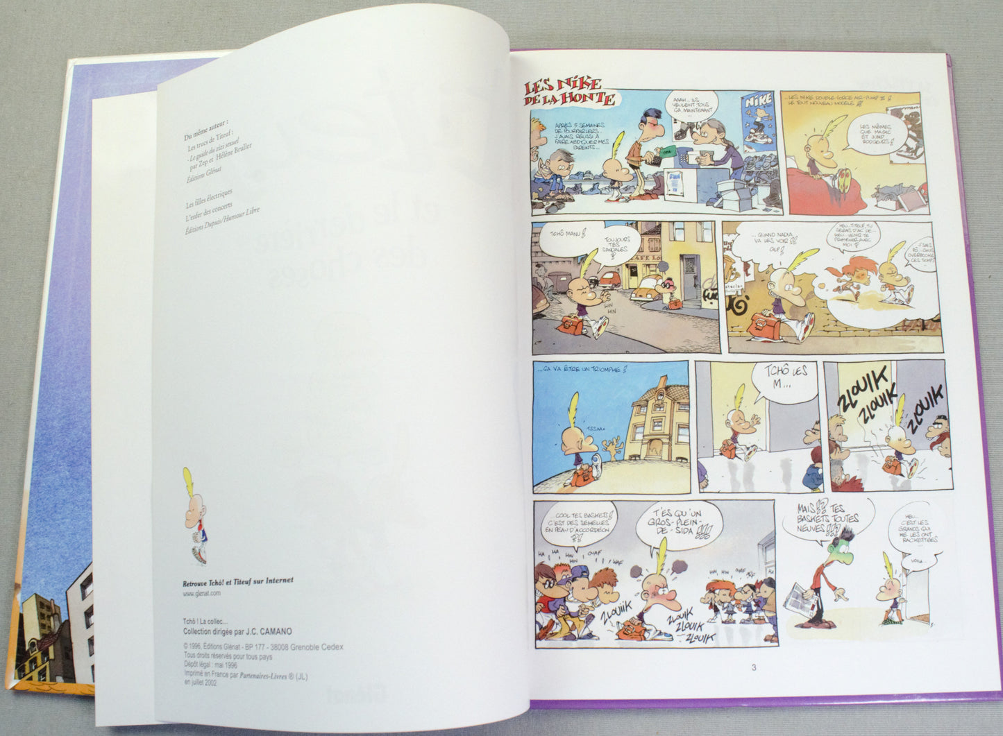 Titeuf 5 et le Derriere des Choses Tome 5 - Glenat 2002 French HB Edition by Zep