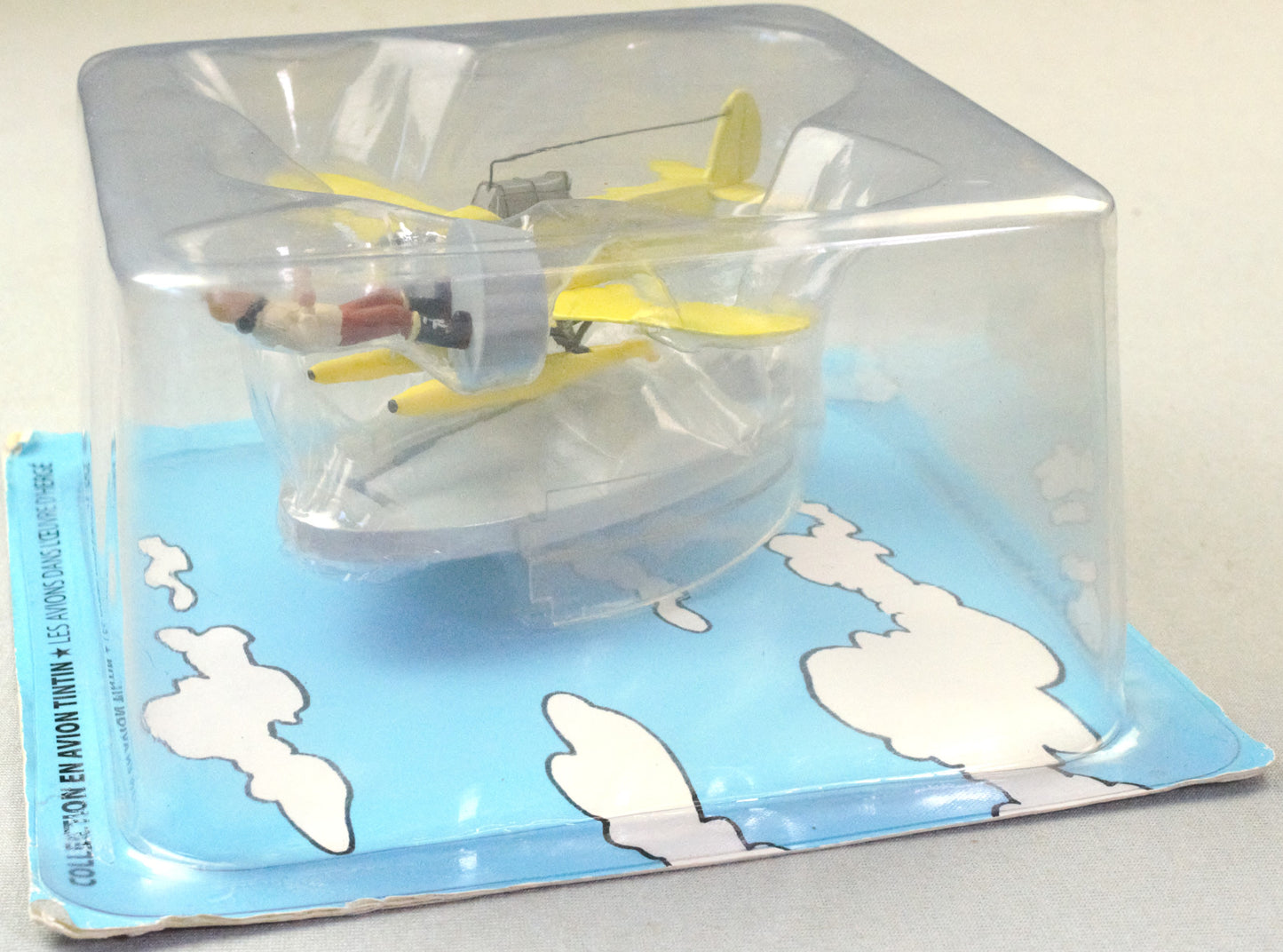 Hachette Tintin Plane #3 Yellow Seaplane with Tintin Figurine: The Shooting Star Moulinsart Model Avion