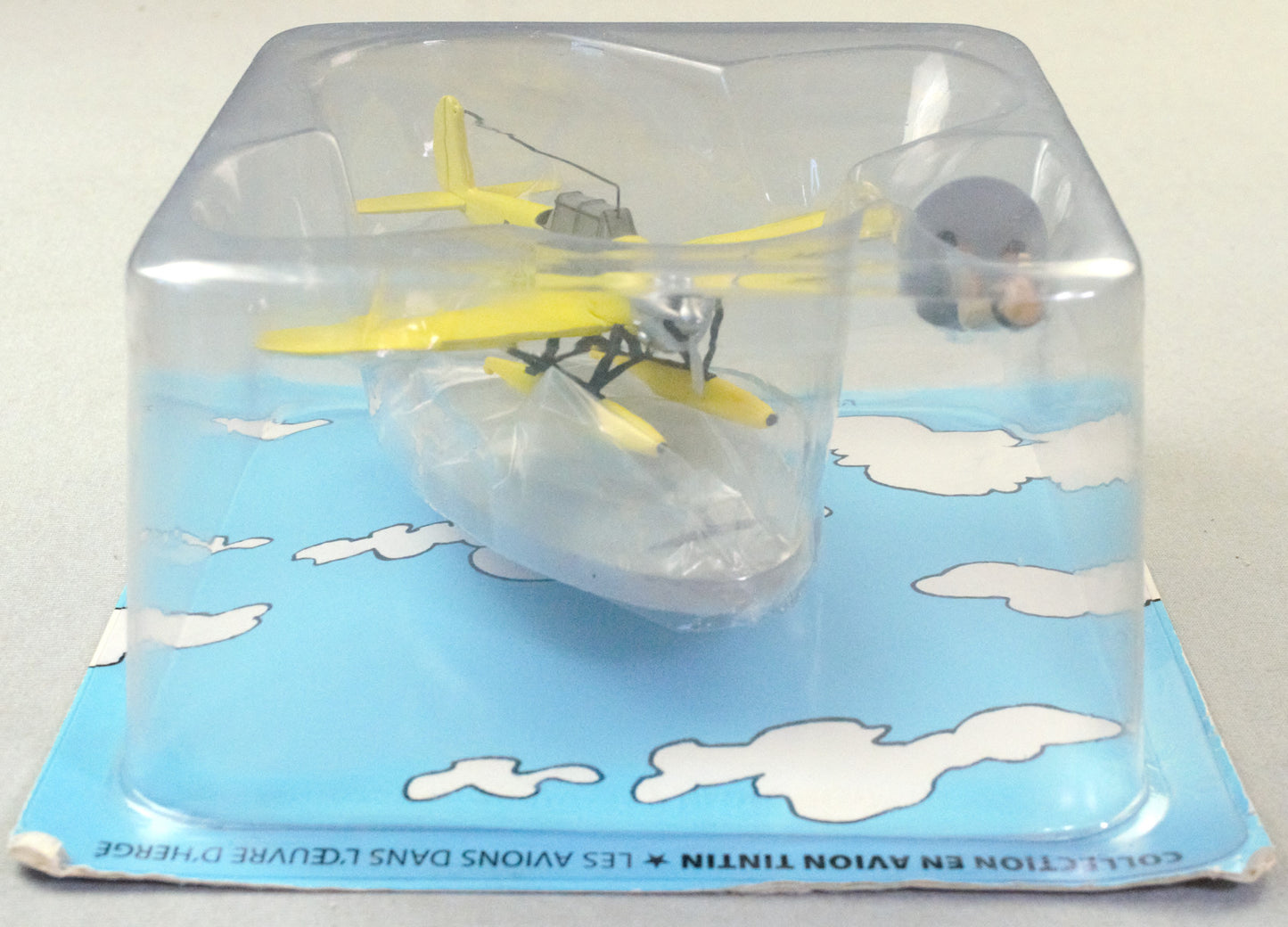 Hachette Tintin Plane #3 Yellow Seaplane with Tintin Figurine: The Shooting Star Moulinsart Model Avion
