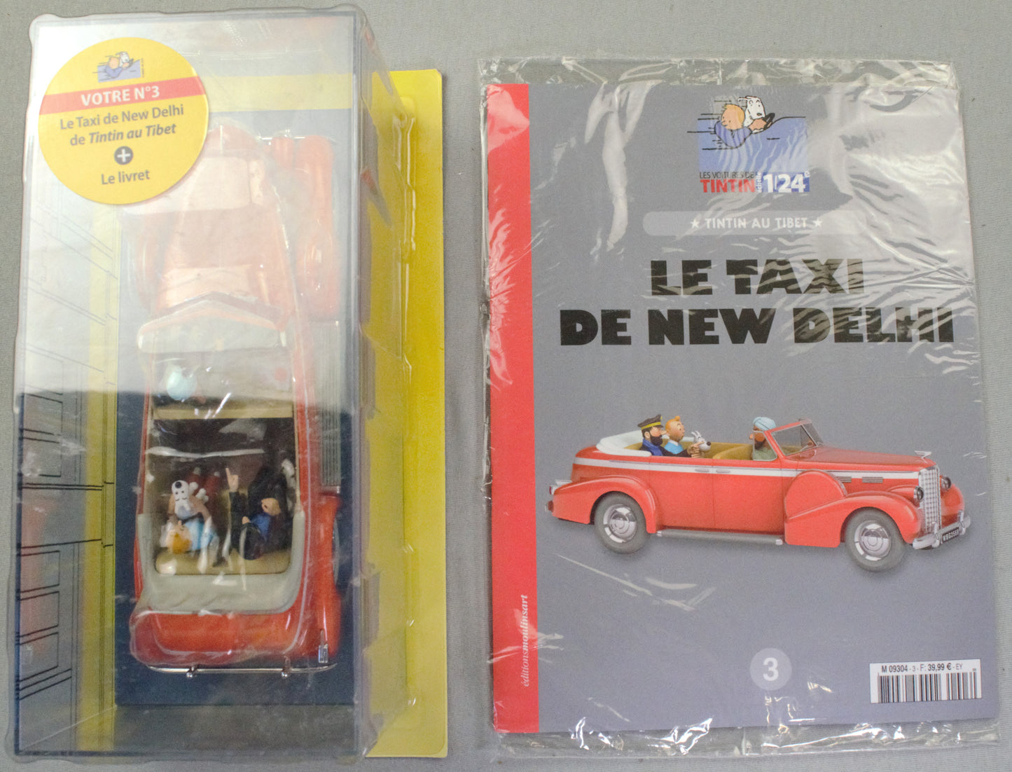 HACHETTE TINTIN 1/24 29903 New Delhi Taxi: Cadillac Fleetwood Model Car #3 Tibet