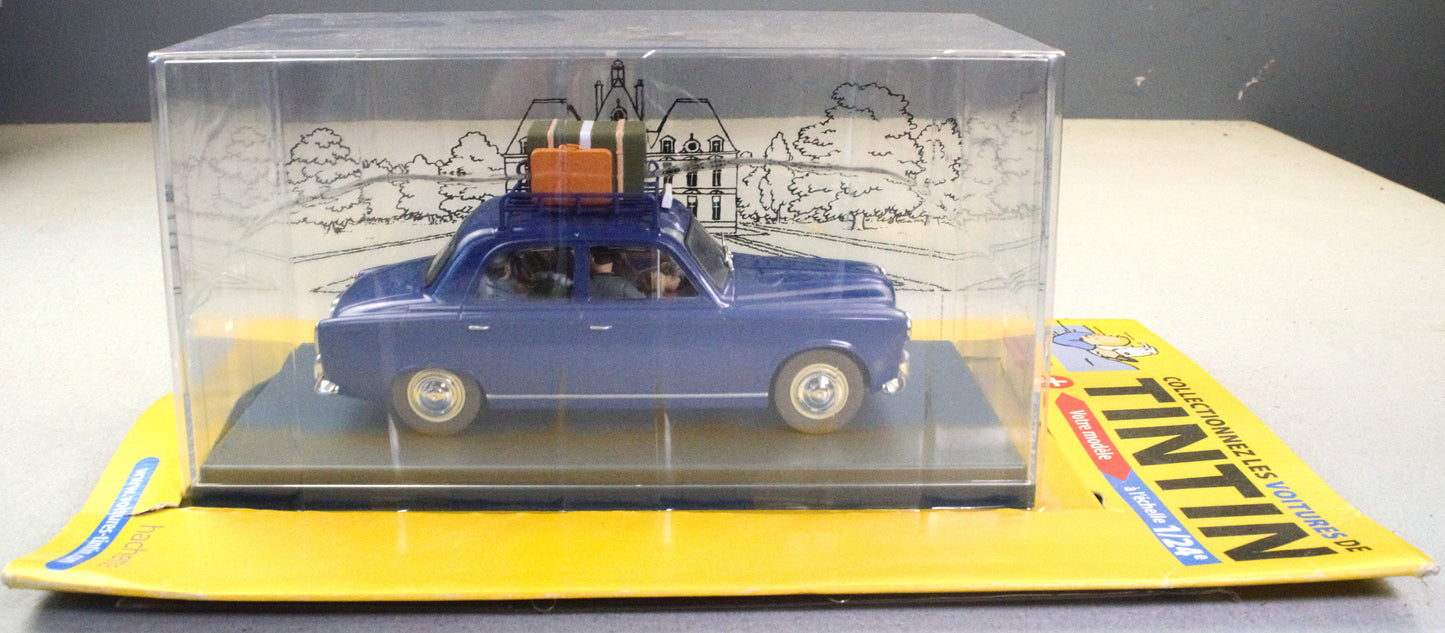 HACHETTE Tintin Car 1/24 #37 Peugeot 403: Castafiore Emerald Model Figure