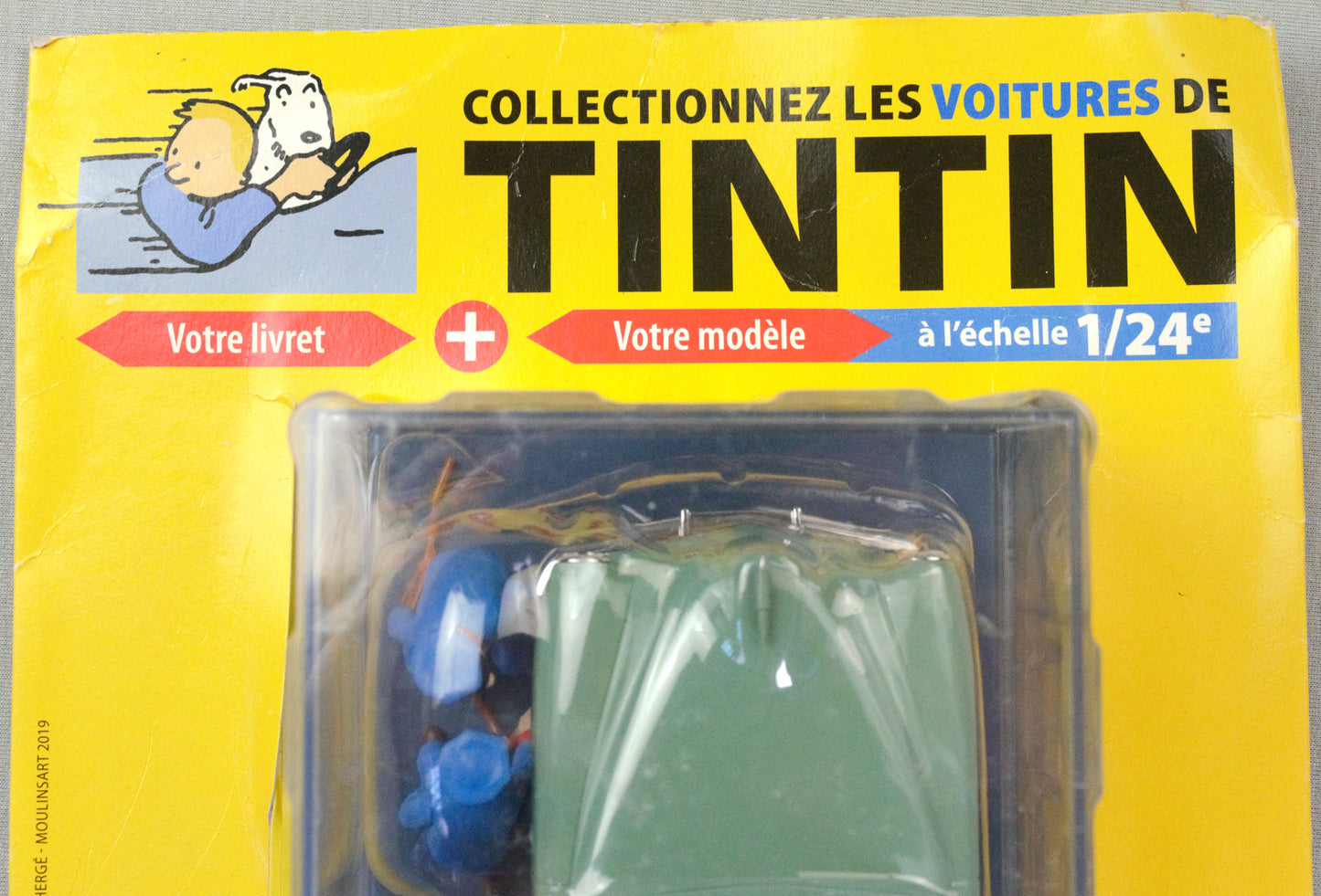 HACHETTE 1/24 Tintin Car #17 Studebaker Commander Land Black Gold Model Voiture