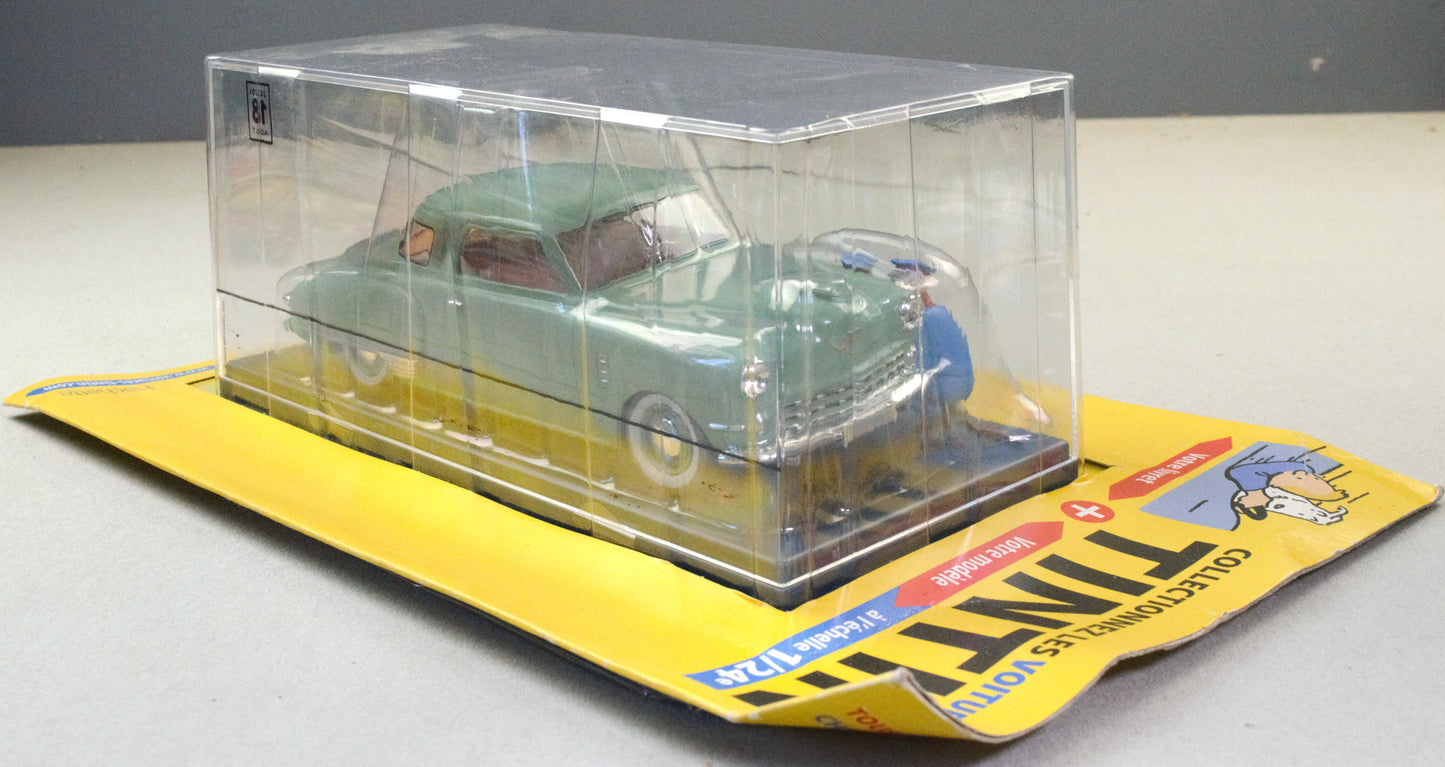 HACHETTE 1/24 Tintin Car #17 Studebaker Commander Land Black Gold Model Voiture
