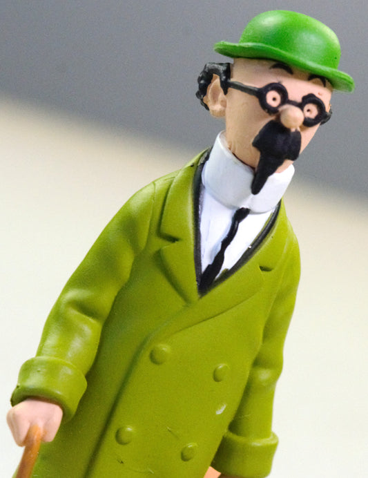 Moulinsart Model Figure Tintin -  Calculus and Briefcase 7cm 42446 ML Figurine 2009