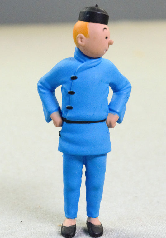Moulinsart Model Figure Tintin - Blue Lotus Standing 7cm 42453 ML Figurine 2009