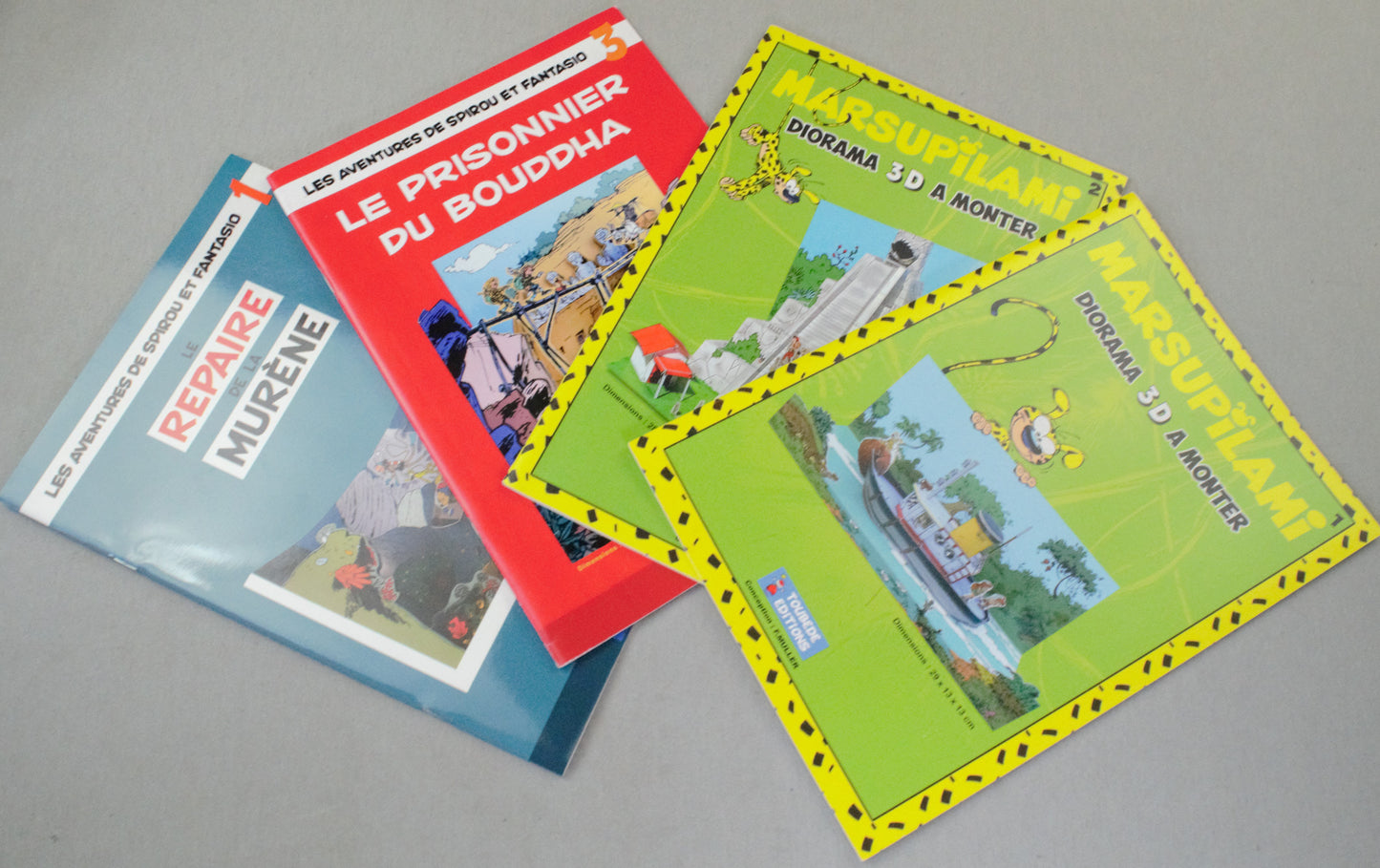 Marsupilami Diorama 3D Set x4 Dupis/Dargaud/Lomard/ 2021 Editions FULL SET