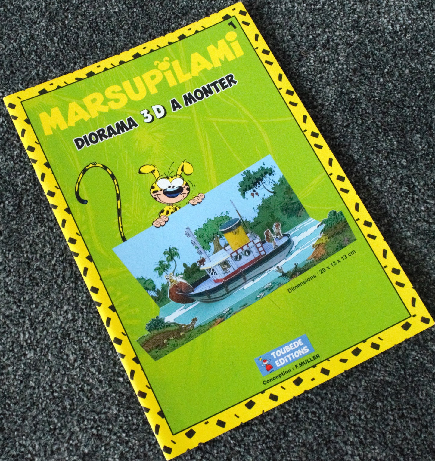 Marsupilami Diorama 3D A Monter The Boat - Dupis, Dargaud-Lomard 2018 Edition