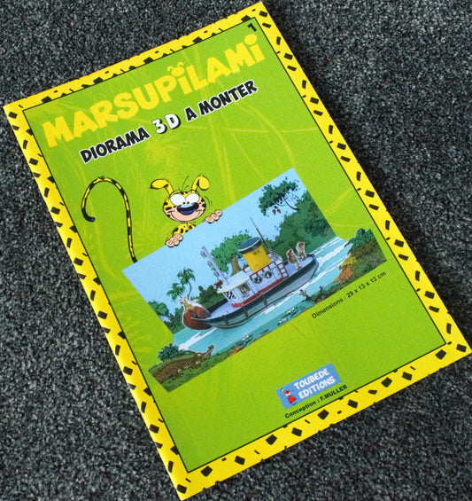 Marsupilami Diorama 3D A Monter The Boat - Dupis, Dargaud-Lomard 2018 Edition